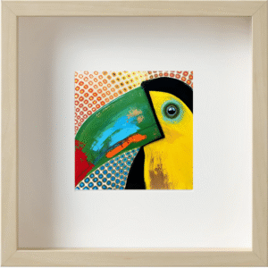 Toucan Colourful Art Wall, Print. Túcan colorido, Arte decorativo.